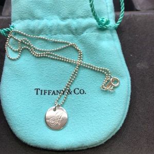 Tiffany&Co initial “A” pendant